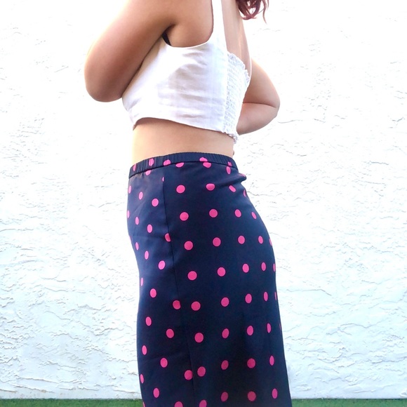 Zara Polka Dot Midi Skirt, M - Picture 5 of 7